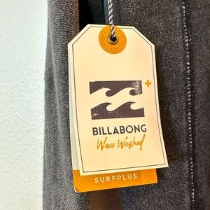 NWT Billabong Wave-Washed UNISEX Sweatshirt, Premium Brand, Warm Weather, Gray